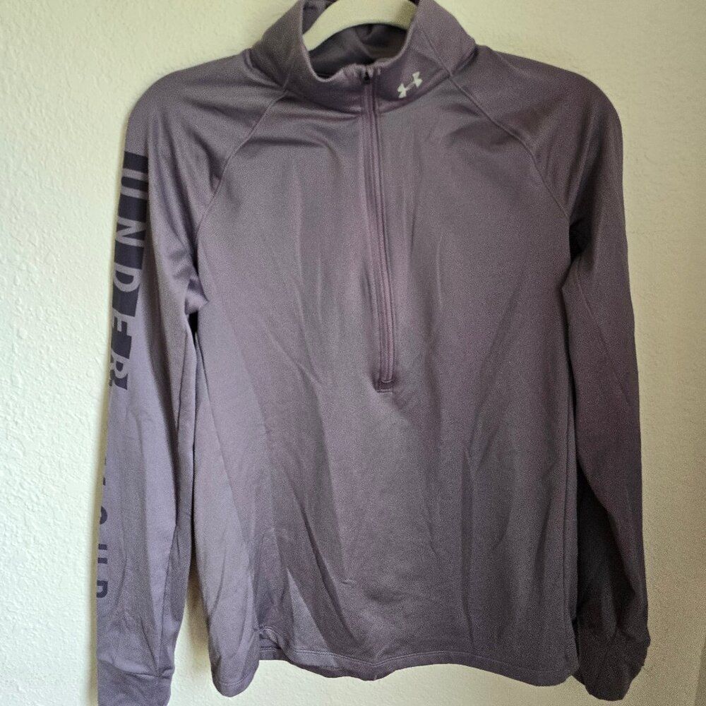 Under Armour Purple Ash Half Zip Cold Gear Size Medium